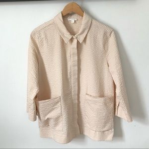 Textured cotton COS blazer SZ 10